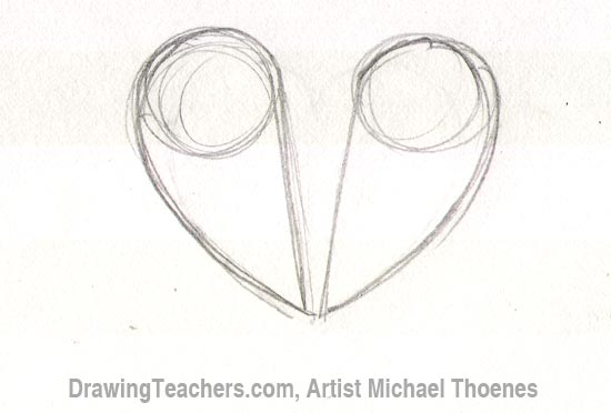 easy broken heart drawings in pencil