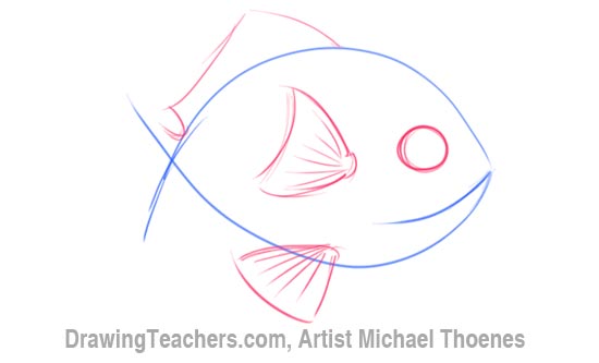 How to Draw a Tropical Fish - Really Easy Drawing Tutorial