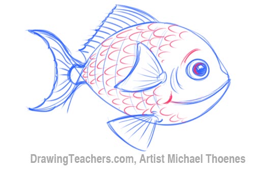How To Draw a Fish - EASY Drawing Tutorial!