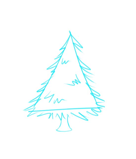 How to Draw a Christmas Tree