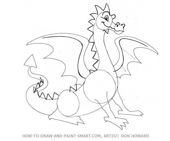How to Draw Friendly Cartoon Dragons with Drawing Tutorial - How to Draw  Step by Step Drawing Tutorials