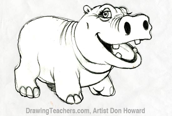 Cartoon Hippo 6