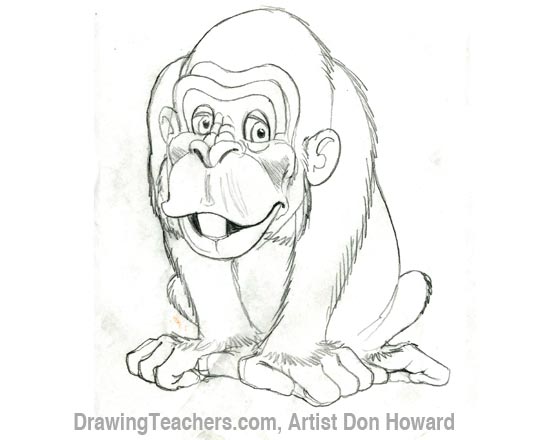 Cartoon Monkey 4