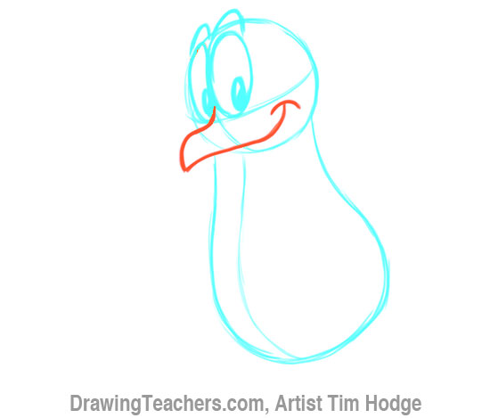 How to Draw a Cartoon penguin 6