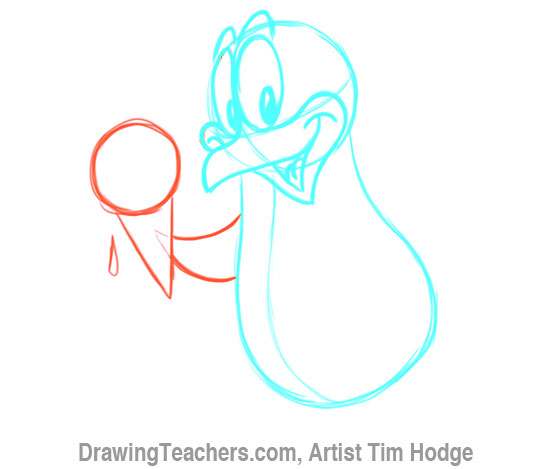 How to Draw a Cartoon penguin 9