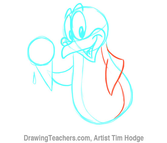 How to Draw a Cartoon penguin 11