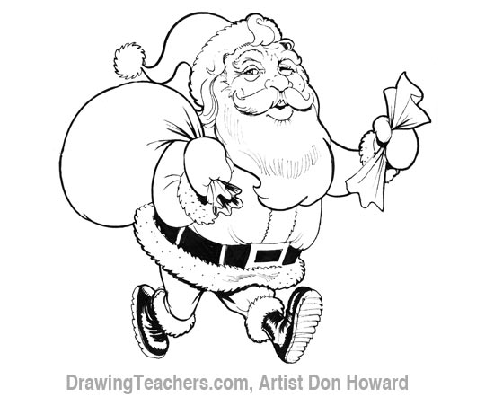 Cartoon Santa Claus 8