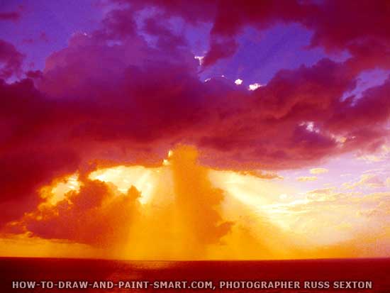 Ocean Sunset Phot by Russ Sexton