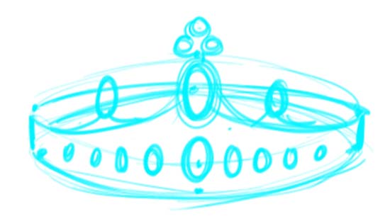 How to Draw a Crown Step 7