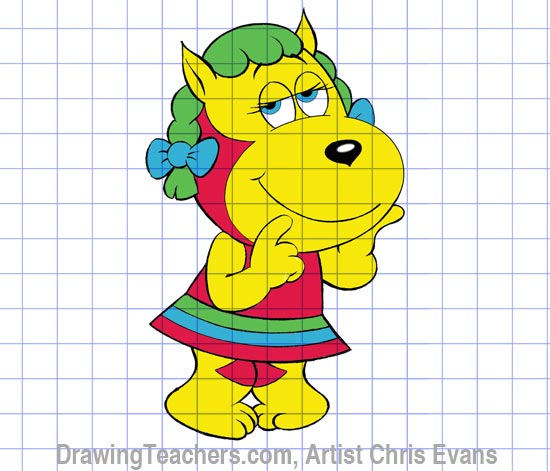 How to draw Cartoon characters "Fred"