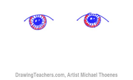 How to Draw a Easy Eyes 6