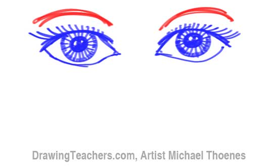 How to Draw a Easy Eyes 10